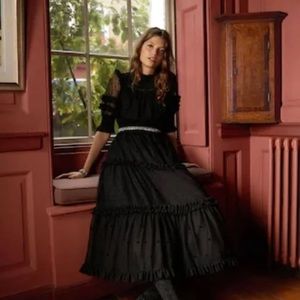 Boden Hotchpotch Tulle Ruffle Midi Party Dress